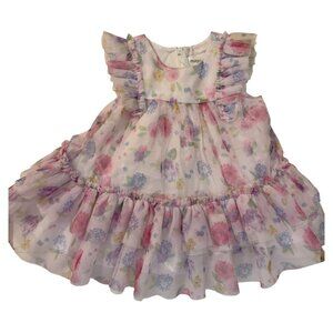 Mayoral Baby Tulle Printed Dress – Elegant & Like New 🎀👶